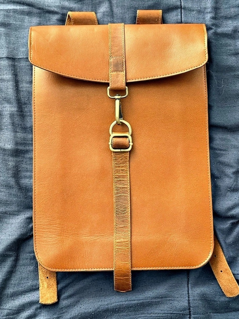 Leather Backpack in Brown